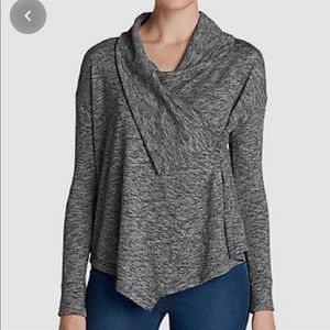 Eddie Bauer 7 Days 7 Ways Heather Grey Cardigan